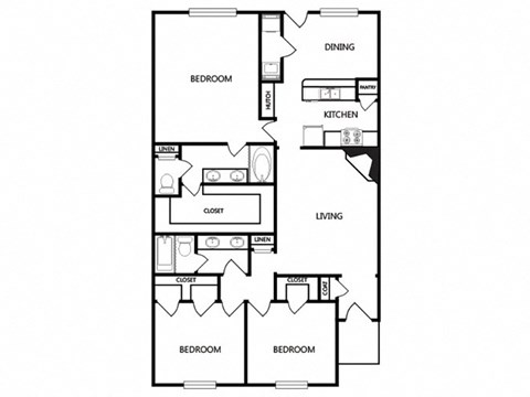 a drawing of a floor plan of a house